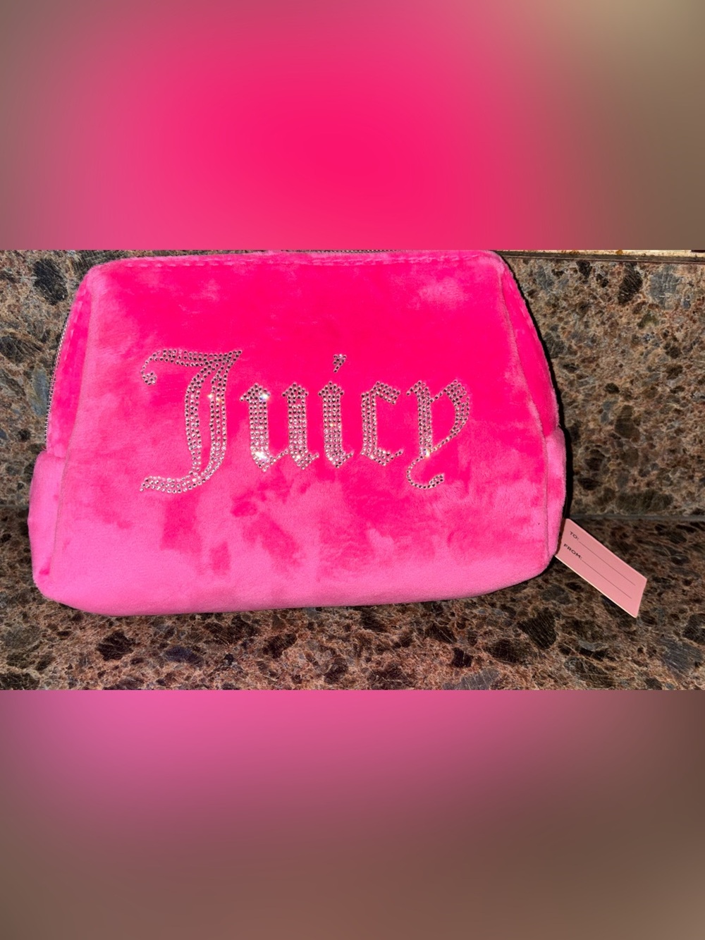 Juicy Couture Pink Cosmetic Bag
